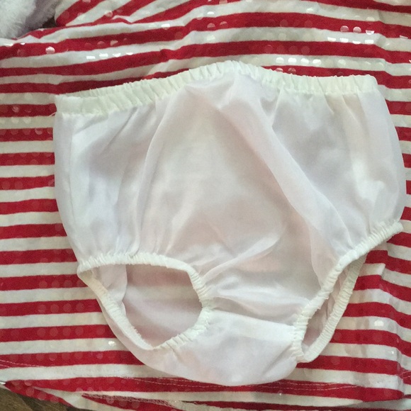 Red and white striped dress - Picture 6 of 6